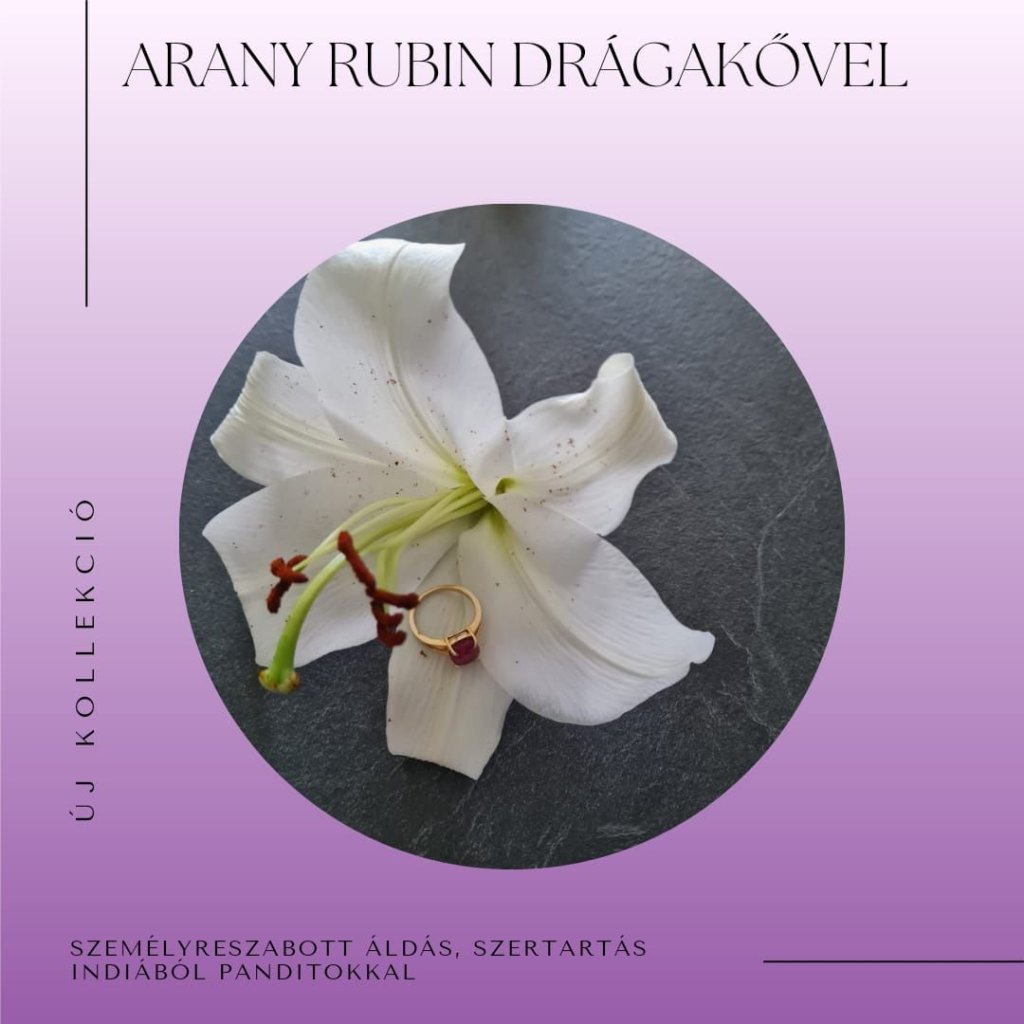 Arany rubin gyűrű